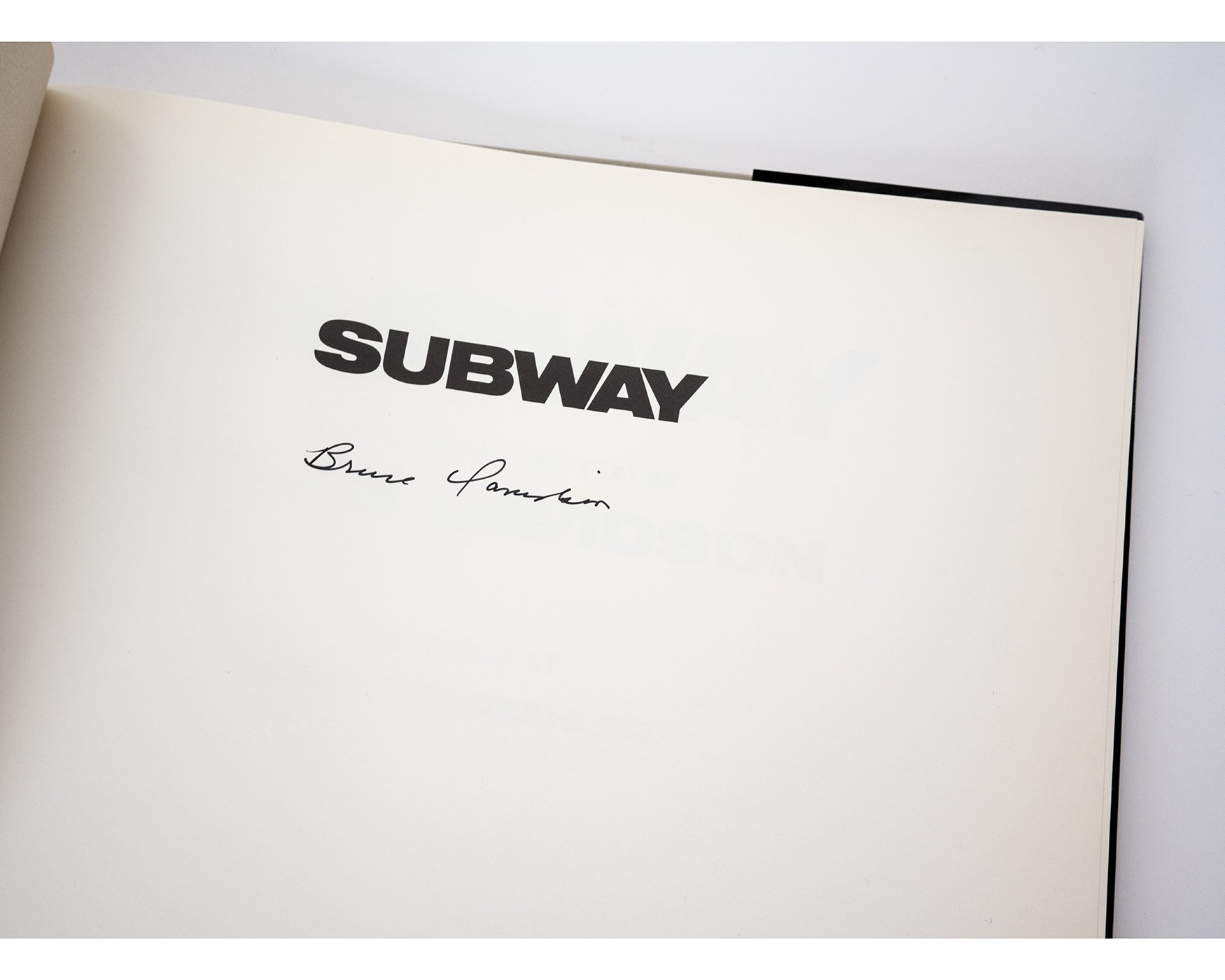 Subway by Bruce Davidson (Signed) — bookdummypress